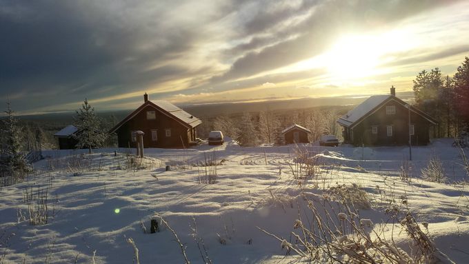 Öppna vyer.

( Korpen 2 till vänster. Sett ifrån Stor Falken  )